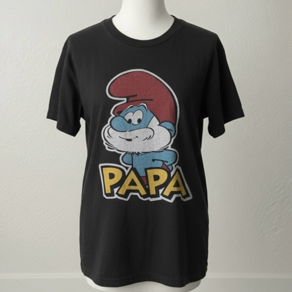 Vintage Papa smurf graphic tee